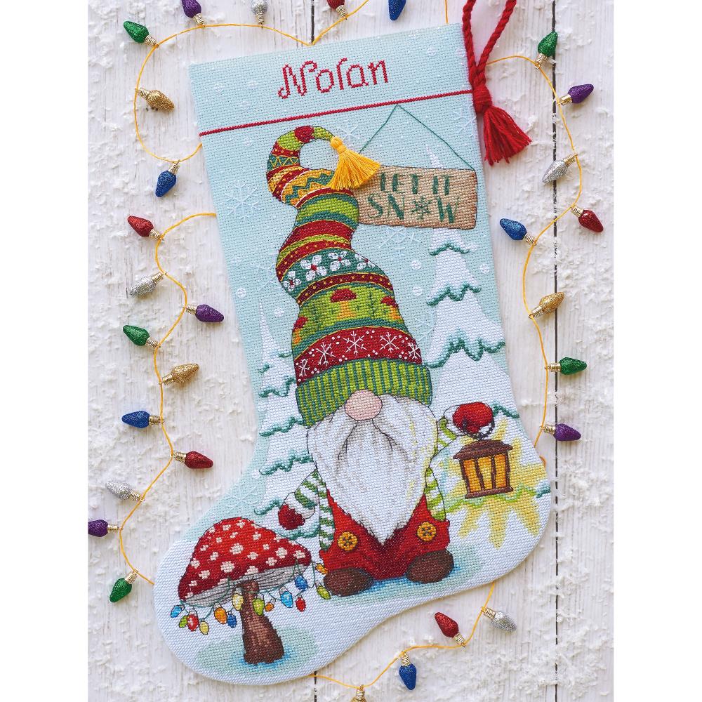 (image for) Stocking Gnome Counted Cross Stitch Kit